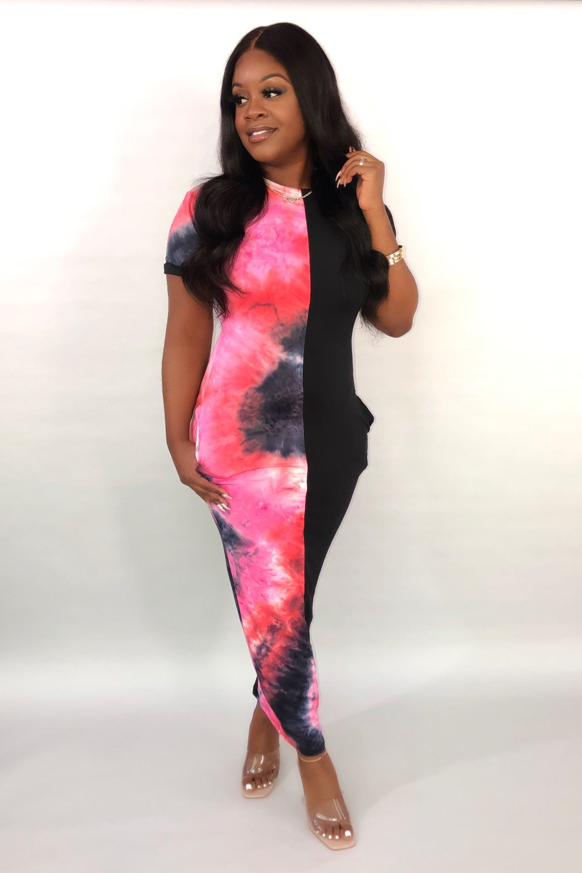 Split Decisions Dress (Multi)