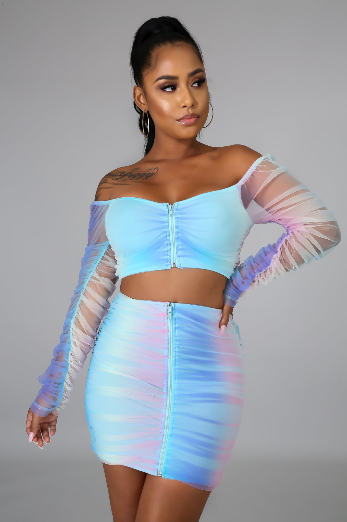Cotton Candy Skirt Set