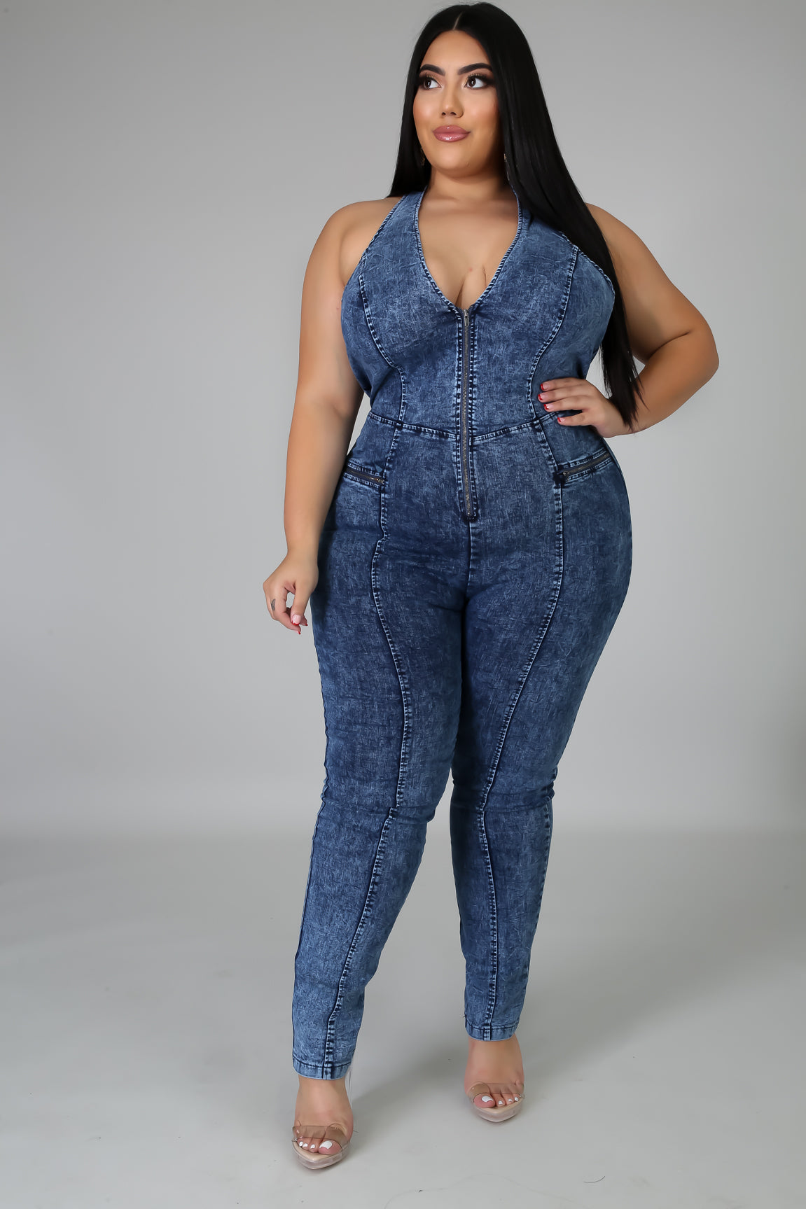 Raw Denim Jumpsuit
