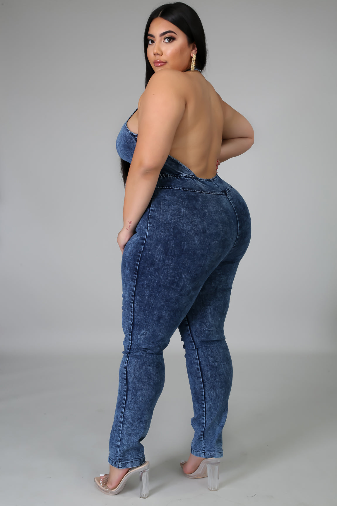 Raw Denim Jumpsuit