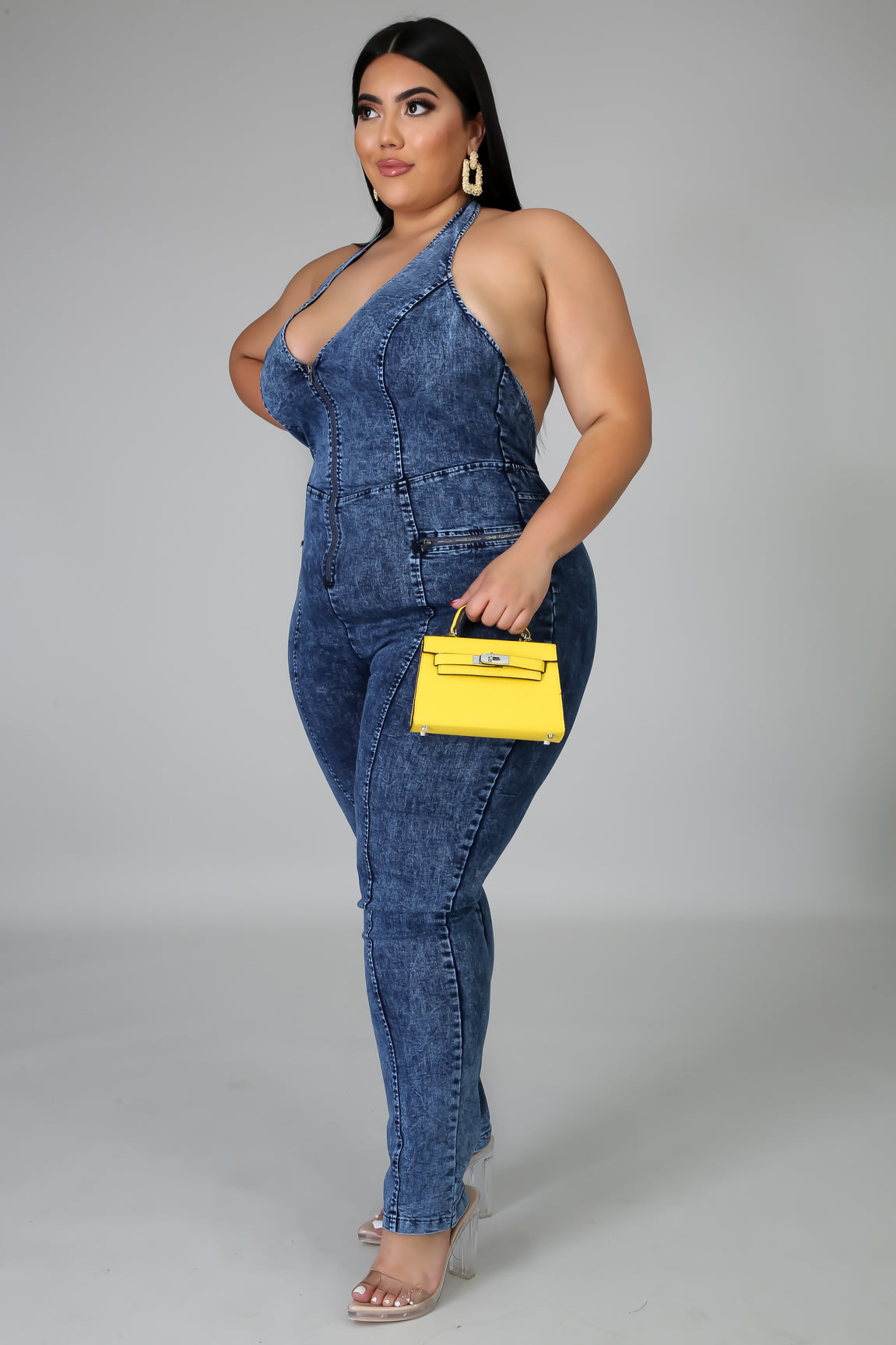 Raw Denim Jumpsuit