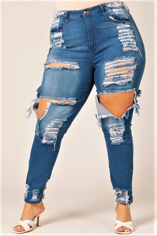 Destroyed Jeans (Plus)