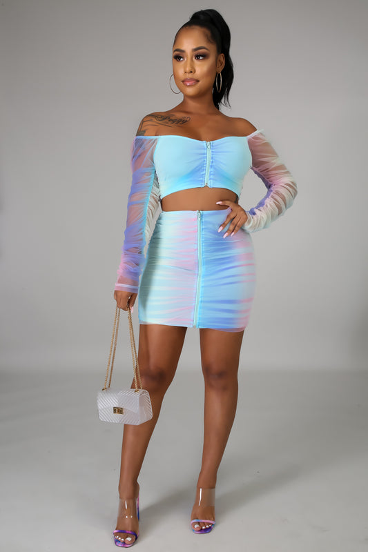 Cotton Candy Skirt Set