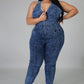 Raw Denim Jumpsuit