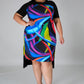 Color Streaks Tunic (Black)