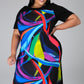 Color Streaks Tunic (Black)