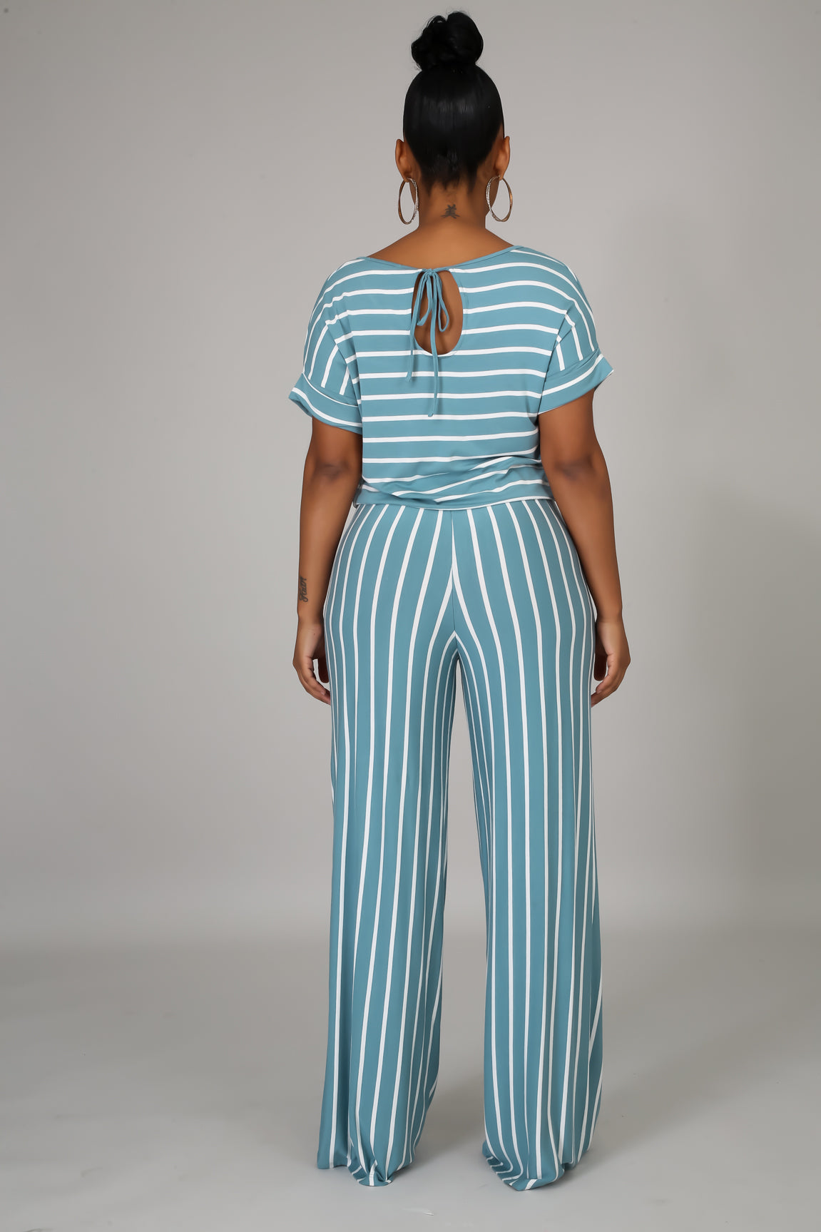 Khloe Jumpsuit (Blue/Grey)