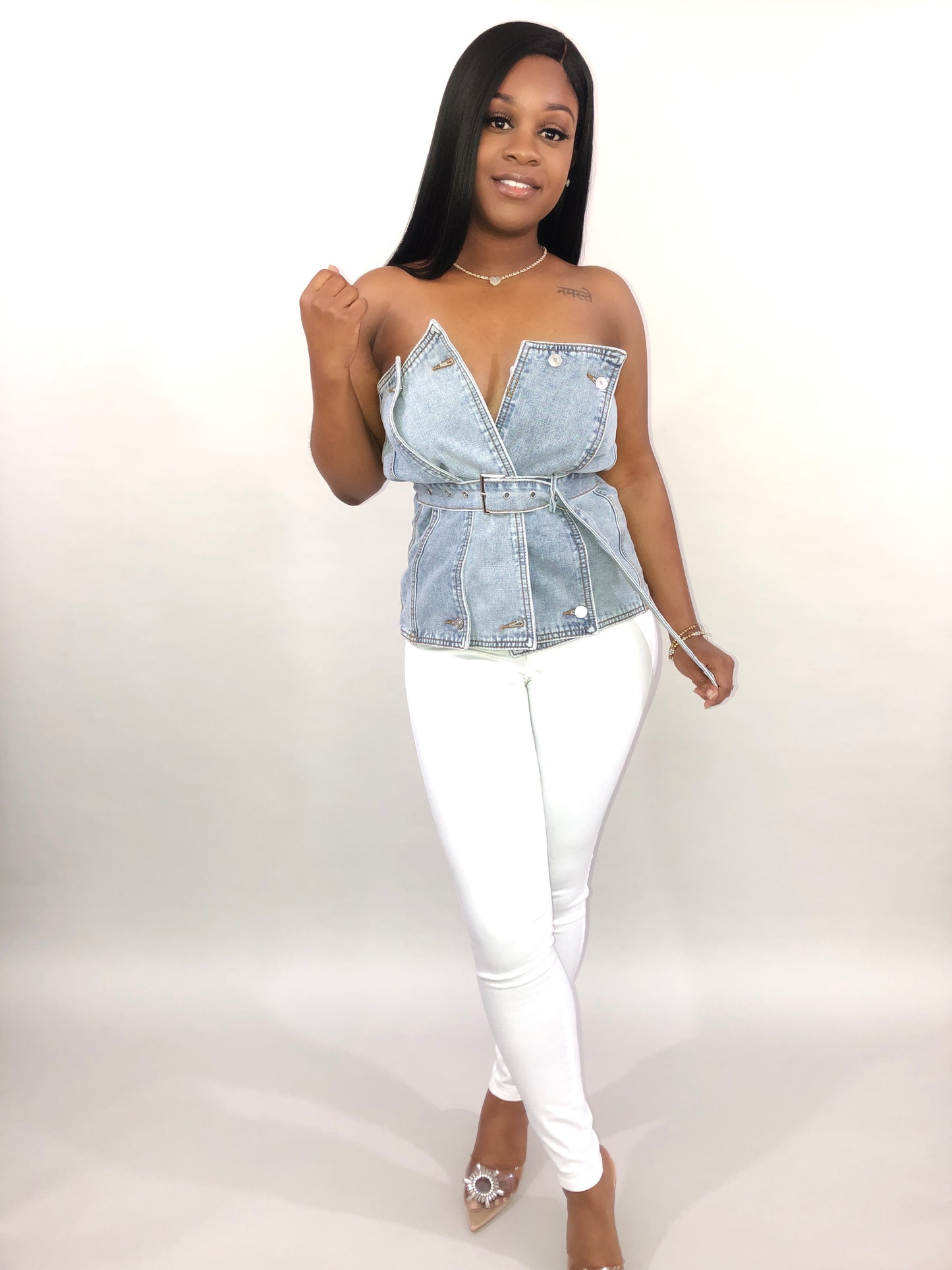Exclusive Denim Top