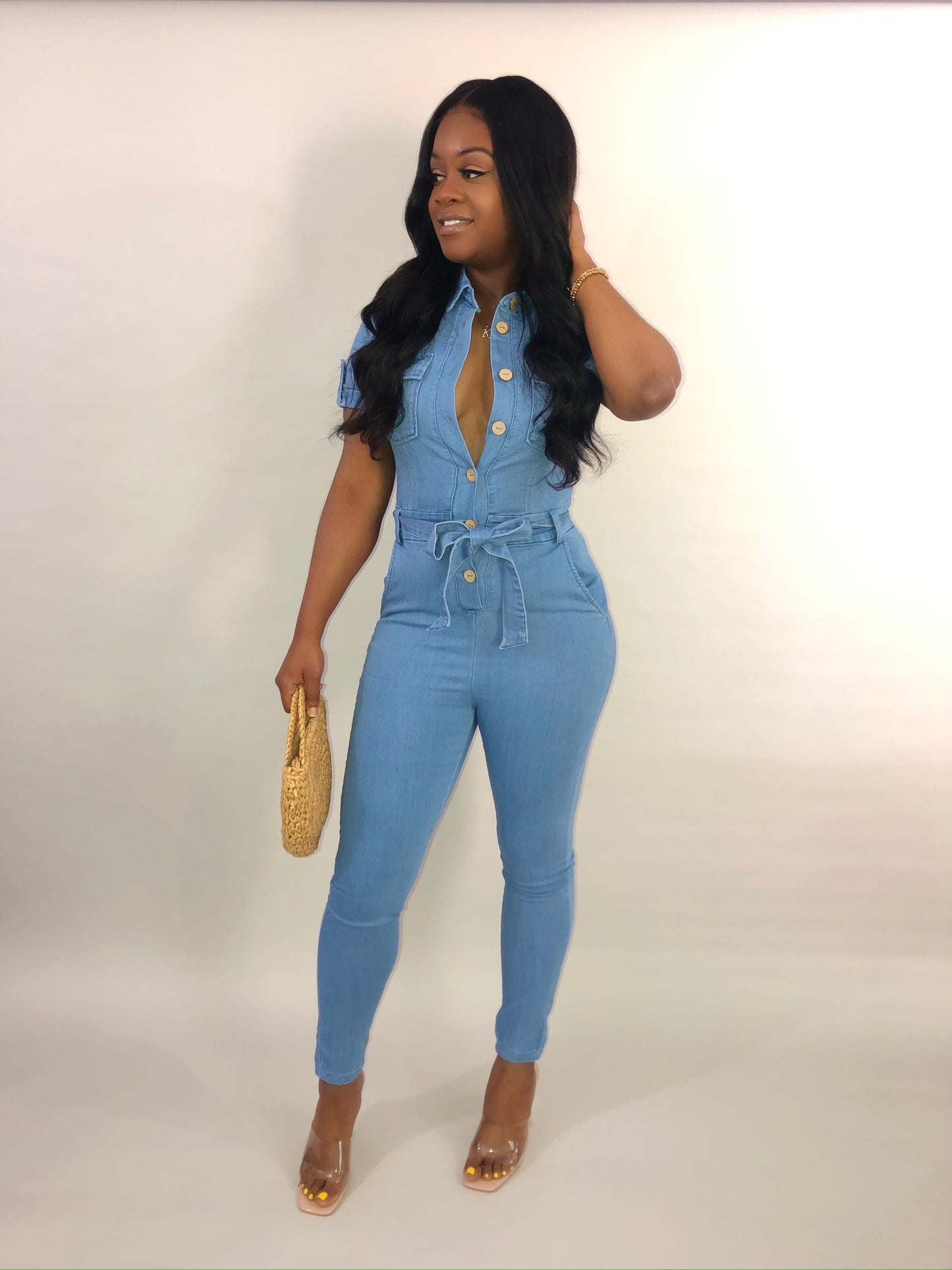 Danni Jumpsuit (Medium Wash)