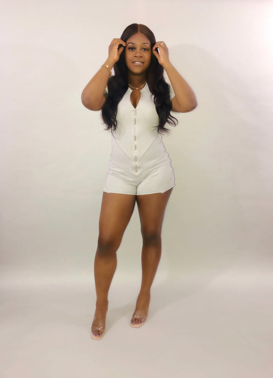 Trina Romper (Gray)