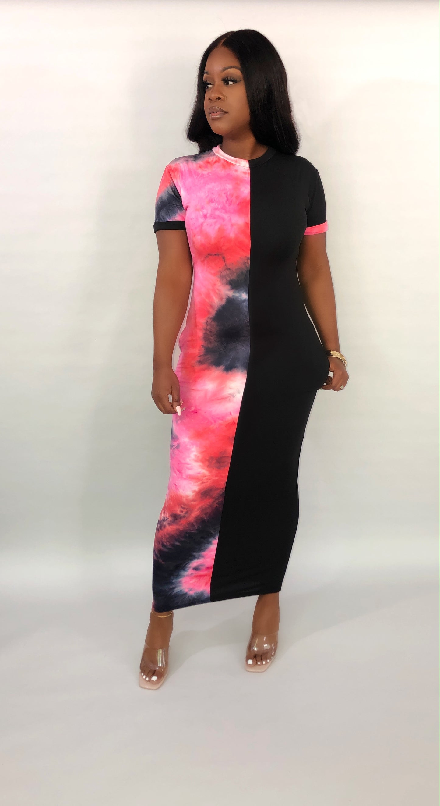 Split Decisions Dress (Multi)
