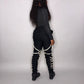 Peek-A-Boo Bodysuit (Black)
