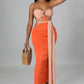 Monét Dress (Nude/Orange)