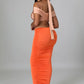 Monét Dress (Nude/Orange)