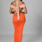 Monét Dress (Nude/Orange)